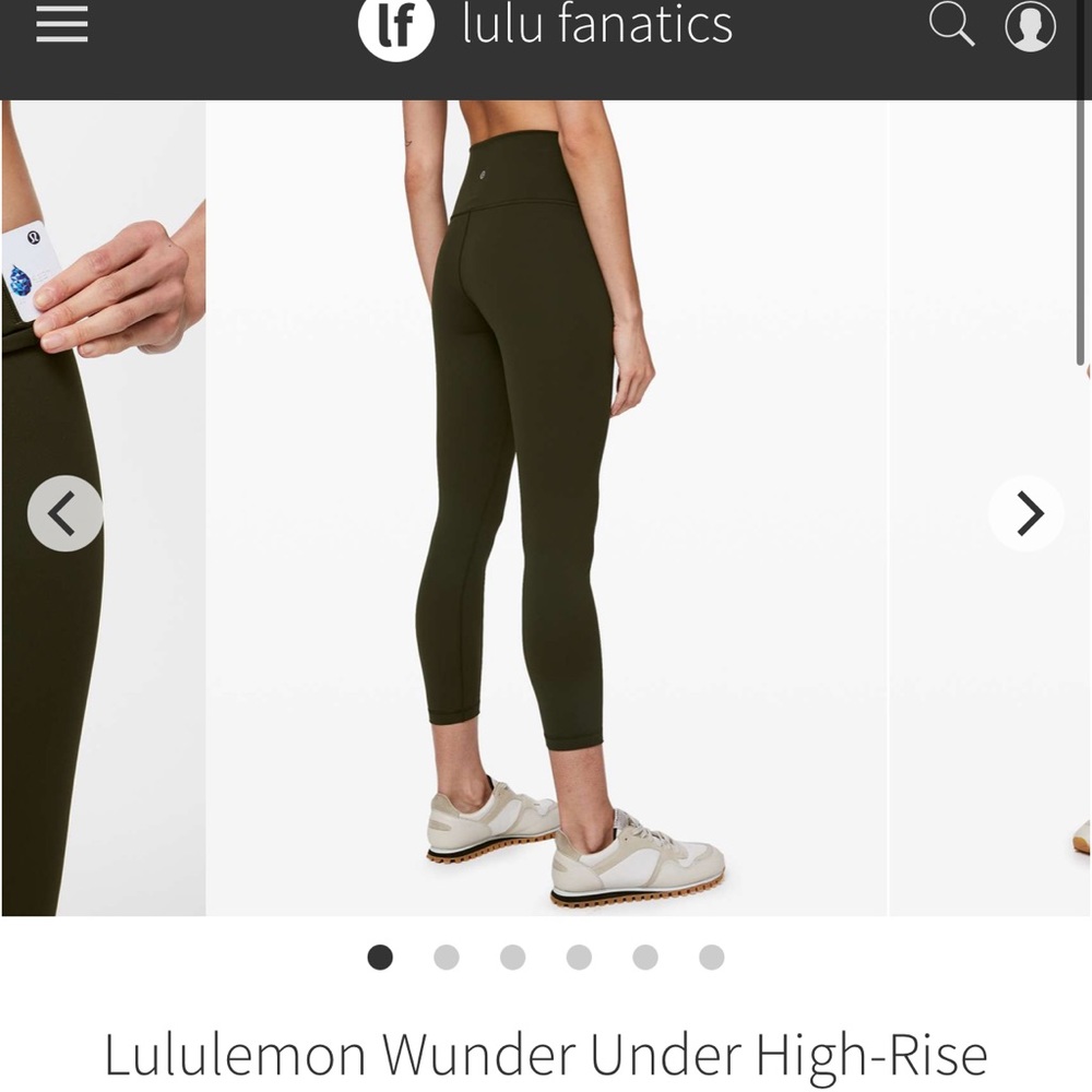 Lululemon Wunder Under luxtreme 21in